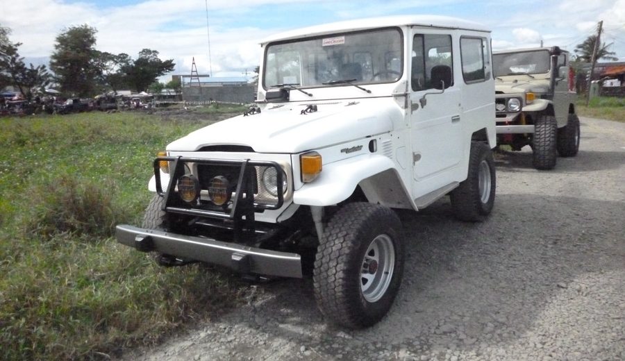 Realistic off-road 4x4 vehicle on rugged terrain